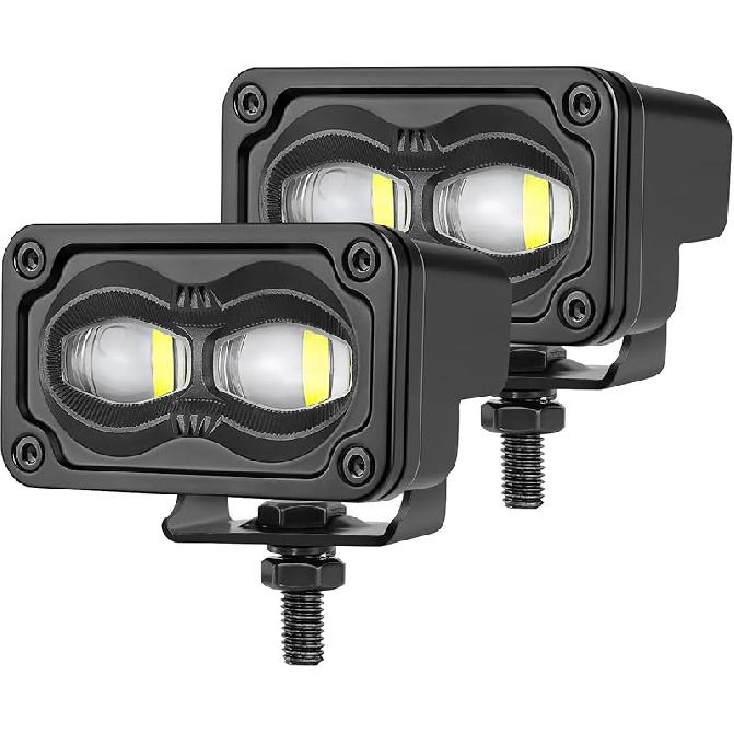 3 Inch Driving Lights 2Pcs 40W LED Pod Light Off Road Spot Light Bar Super Bright Work Flood Light Cube Combo LED Bumper Lights Fog Light For Truck