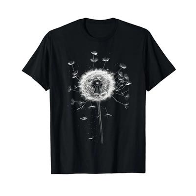 Dandelion T Shirt Vintage Soft Comfortable Fashion Stylish Designer Clothes Graphic Unisex Slightly Streetwear Homme