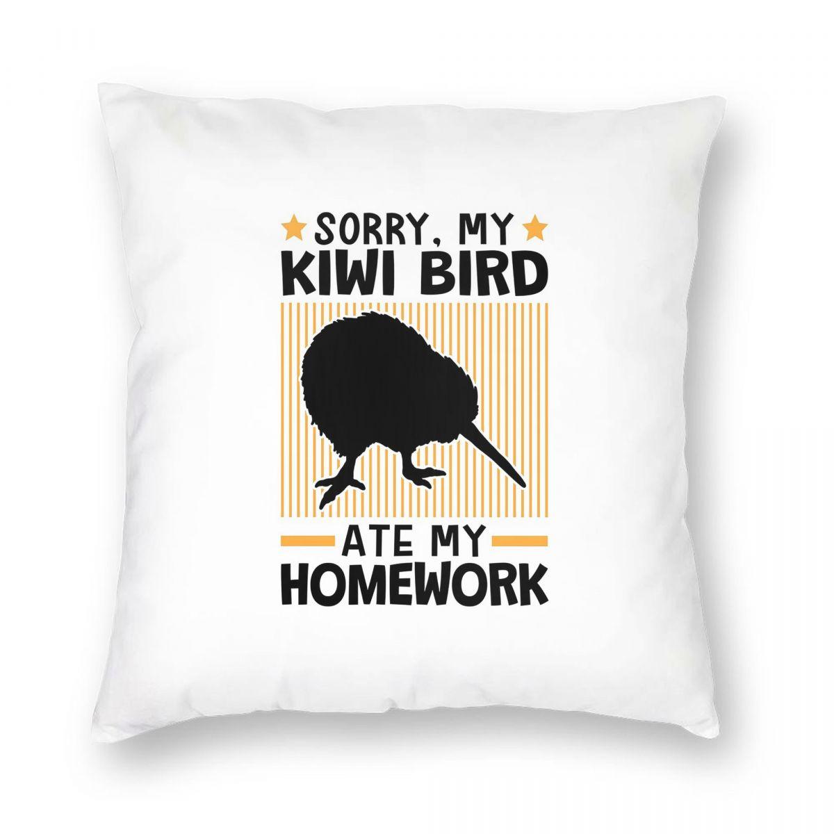 

Kiwi Bird 1 Square Pillowcase Pillow Cover Cushion Throw Pillow for Home Bedroom Car 12x12Inch