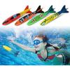 Tauchtorpedospielzeug, 4 Stück Schwimmtrainingsspielzeug Tauchen Wassersportspielzeug für Kinder Unterwasserspiel