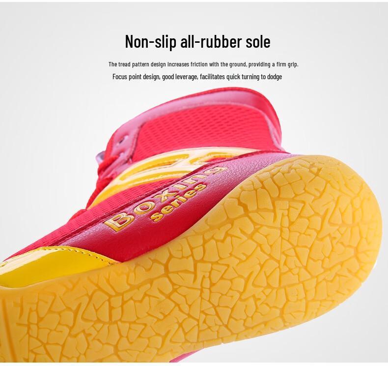 Mingsibo Unisex Boxing and Wrestling Shoes - Breathable Mesh for Children & Adults, Large Sizes Available