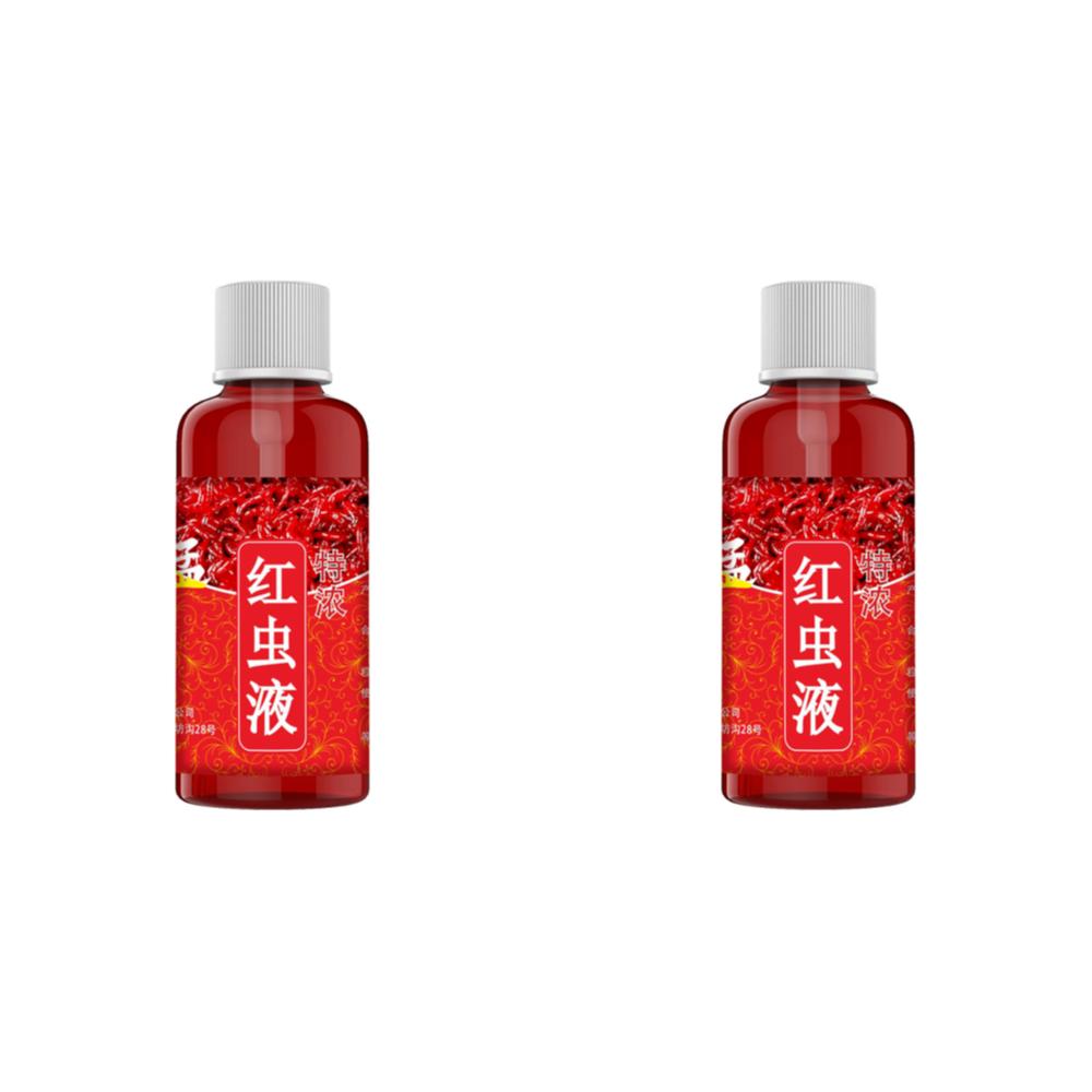 60/100ML Flüssiger Fischköder Konzentrierter Fischköderzusatz Roter Wurm Flüssiger Blutwurmduft Fischlockstoff Angelzubehör