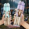 1 Pezzo Testa di Cavallo da Fattoria Filare Recinzione in Legno 750ml Bottiglia d'Acqua in Plastica Colorata Tappo a Flip-Straw Anti-Perdita Per Sport Ufficio Uso Domestico