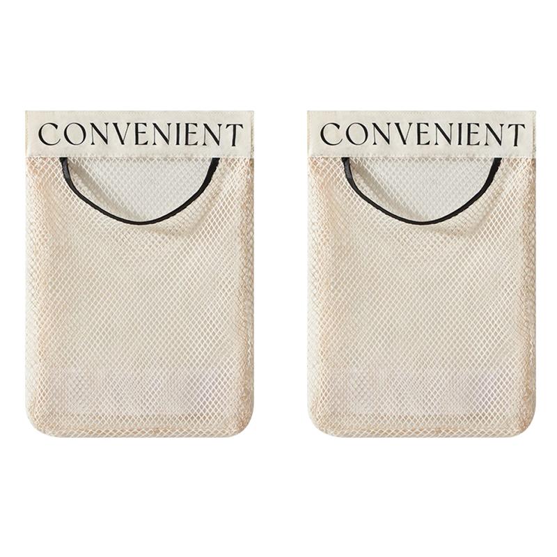 

Настенный органайзер для пакетов Подвесная сетка для контроля беспорядка на кухне Компактное хранение Органайзер для хранения пакетов для кухни