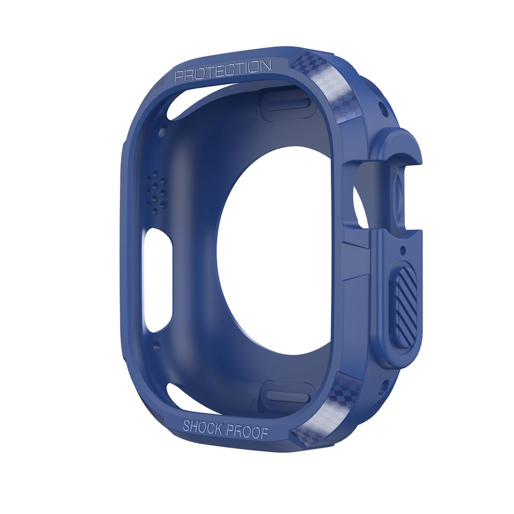 Carbon Fiber Case For Apple Watch Series 10 42mm 46mm Soft TPU Bumper Shell For iWatch S10 Shockproof Cover