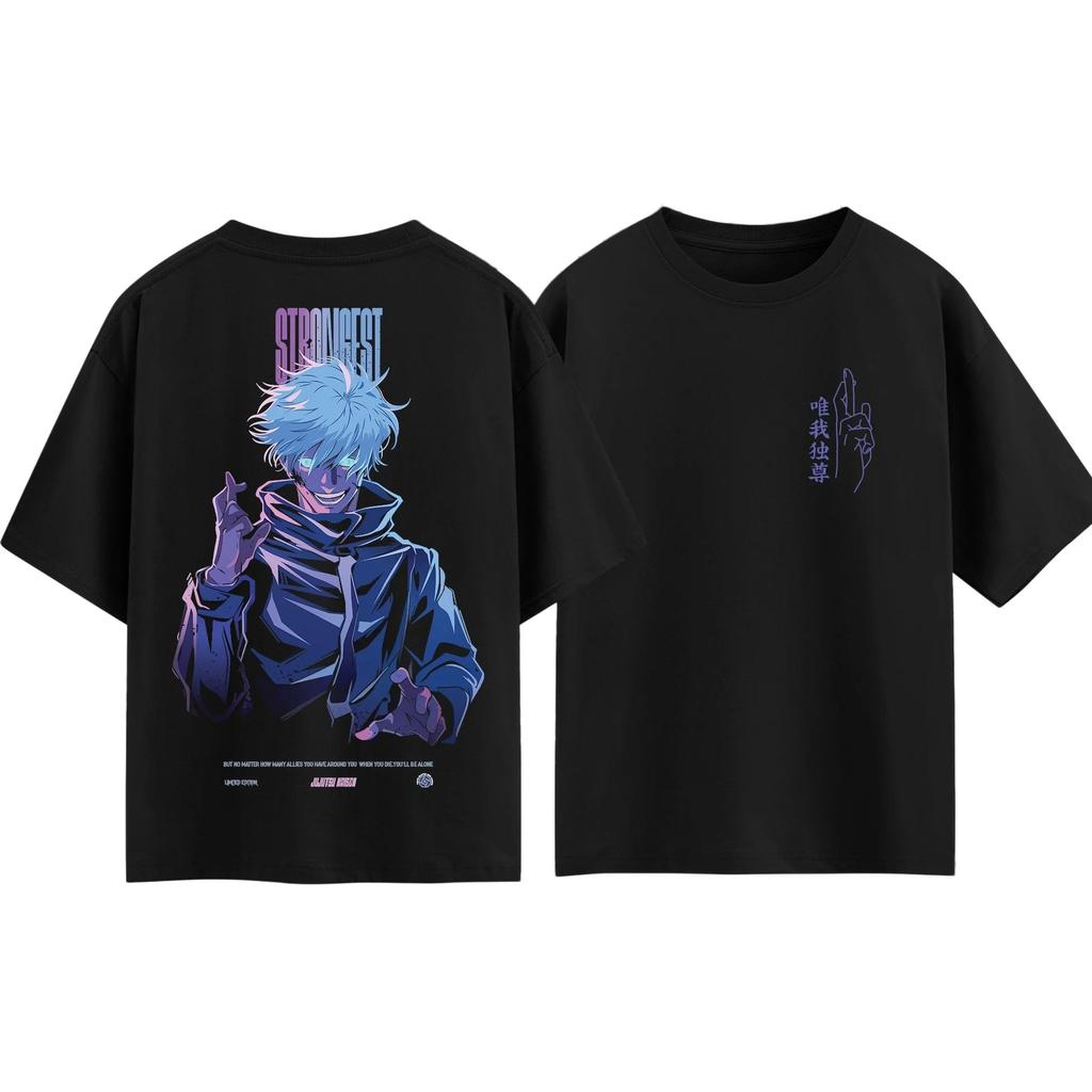 T-shirt Anime Jujutsu Kaisen Gojo Satoru Uomo e Donna Estate Cotone Abbigliamento Moda Traspirante Fan Anime Magliette a Maniche Corte