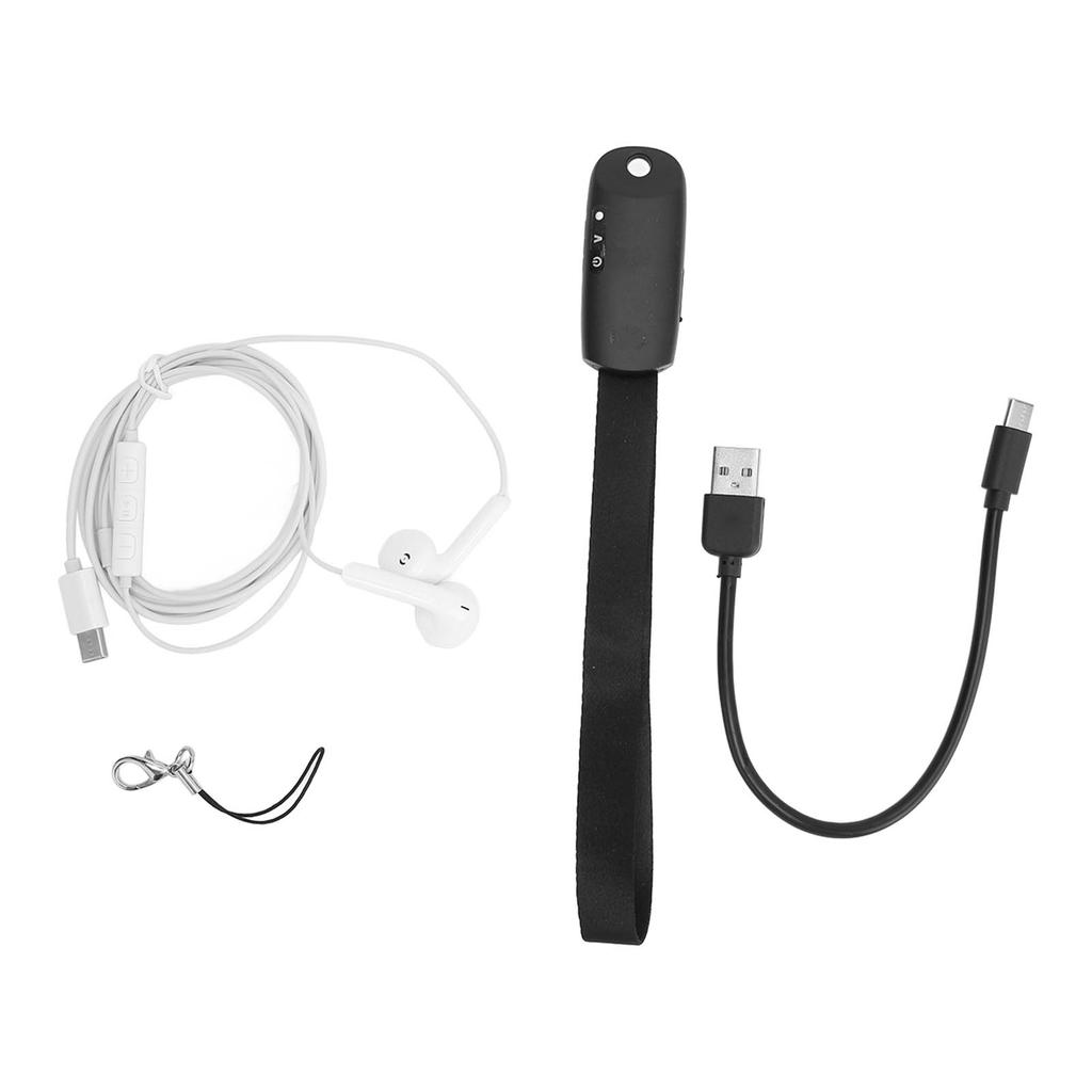 Keychain Voice Recorder MP3 AI Intelligent HD Noise Reduction Mini Voice Activated Recorder 16GB
