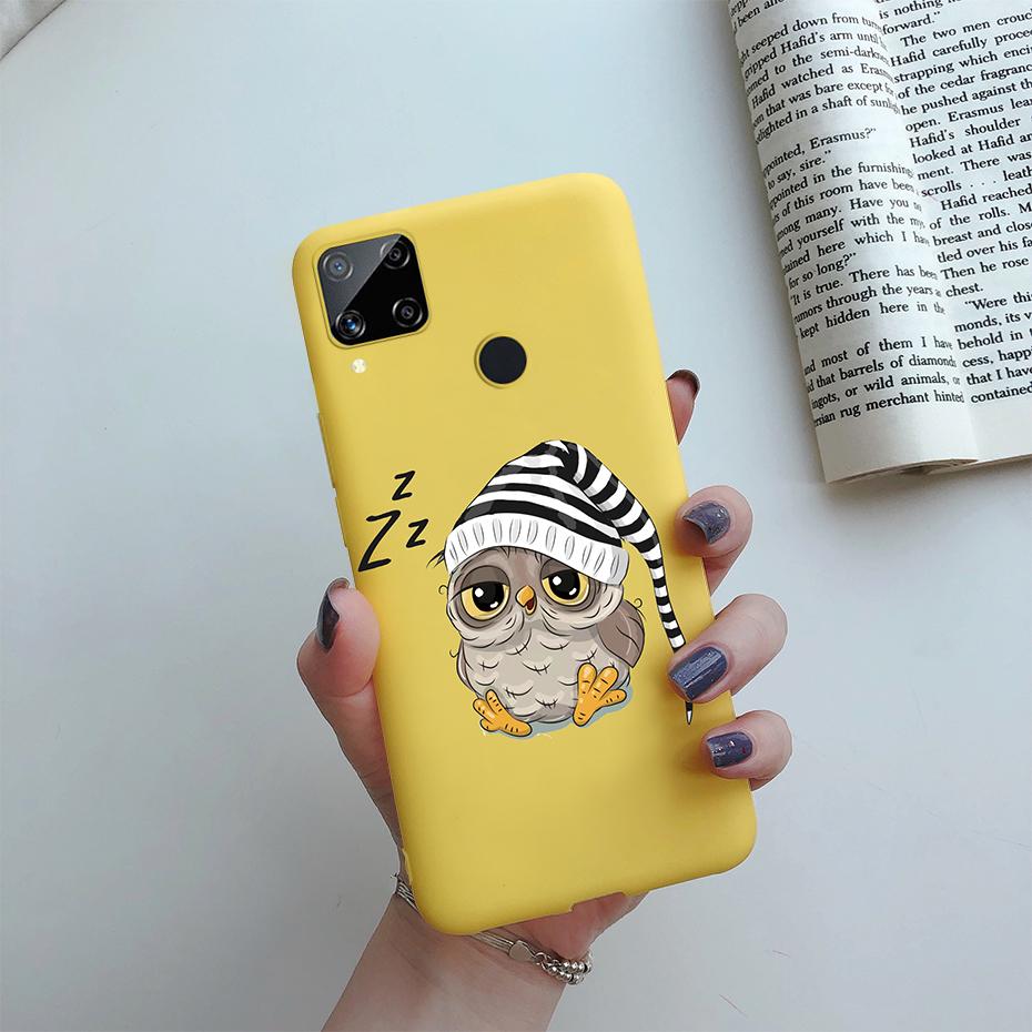 For Oppo Realme C15 Case RealmeC15 C 15 2020 Fashion Daisy Flower Silicone Soft TPU Phone Back Cover For Realme C15 RMX2180 Case Realme C15