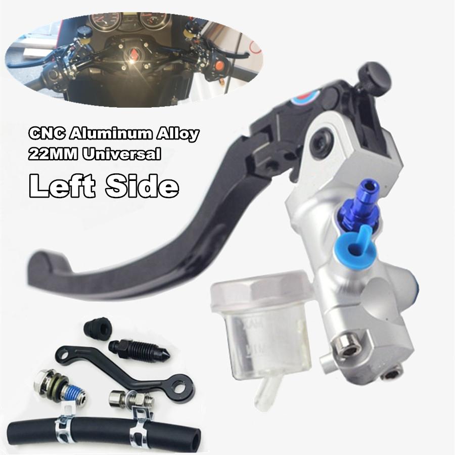 Universal CNC Aluminum Right + Left 17.5mm motorcycle brake clutch pump lever Radial master cylinder 7/8" 22mm For Yamaha Kawasaki Suzuki