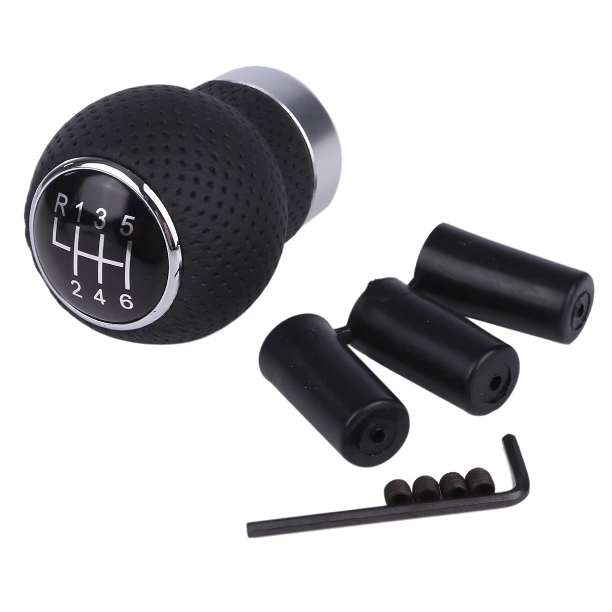 Lebonarie Ручка КПП Схема Переключения Передач Автомобиль Ручная Коробка Передач Черный 6-ступенчатая МКПП Рычаг Ручки КПП (Черный, 6-ступенчатый)