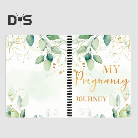 Těhotenský deník poprvé maminky se samolepkami Kapsy na památku Plánovač těhotenství s milníky kalendáře Kontrolní seznamy