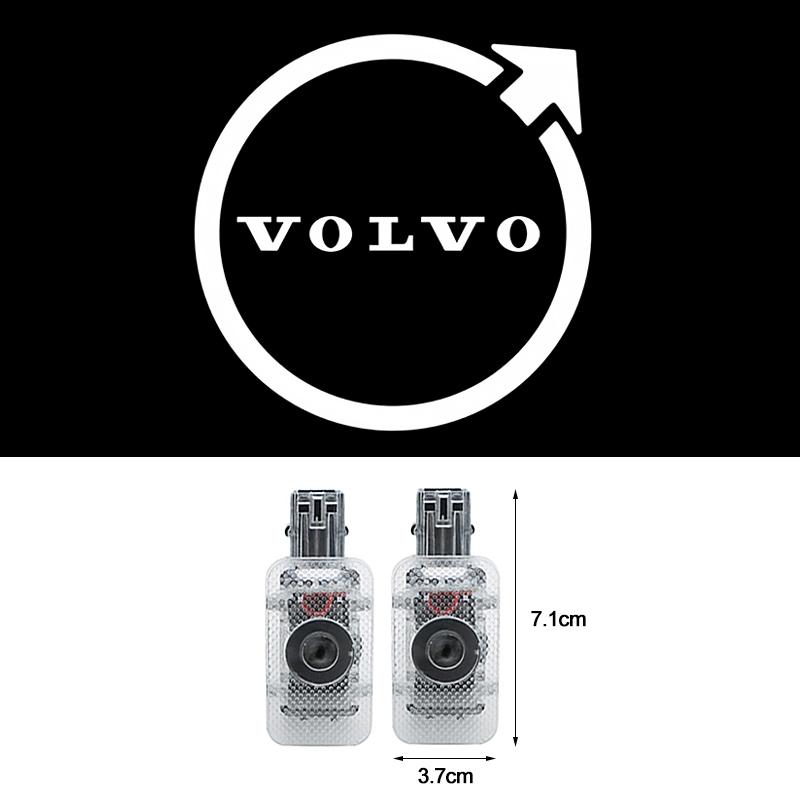 

2Pcs 3D Car Welcome Light LED Atmosphere Ghost Lamp Decorative For Volvo XC60 XC40 V60 V40 XC90 XC70 V50 S60 V70 S90 T6 V90 EX30