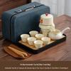Ru Kiln Portable Semi-Automatic Tea Set