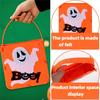Large Capacity Halloween Favor Bag With Eerie Designs Thin Pliable Storage For Trick Otherwise Treat