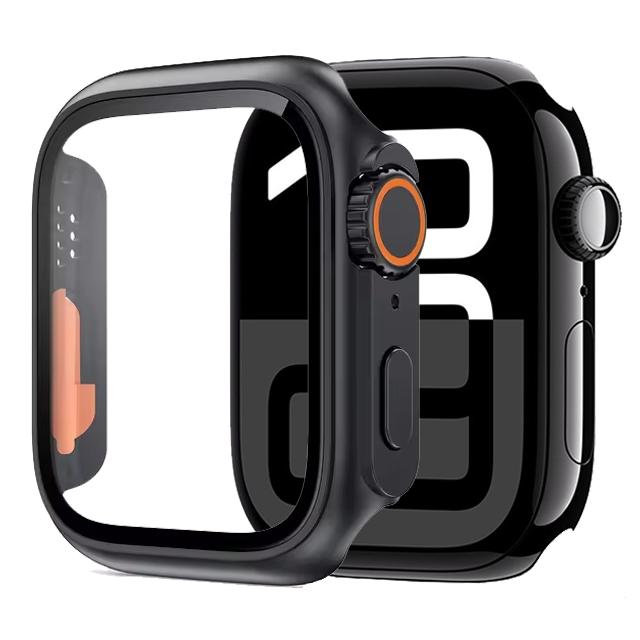 Glass+Case For Apple Watch 11 10 46mm 42mm 9 8 7 45mm 41mm Screen Protector Change Ultra 3/2/1 Bumper Cover iWatch 6 5 4 SE 44mm