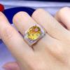Citrine Oval Cut Gemstone With 925 Sterling Silver Ring For Men's #283 JL375732339953