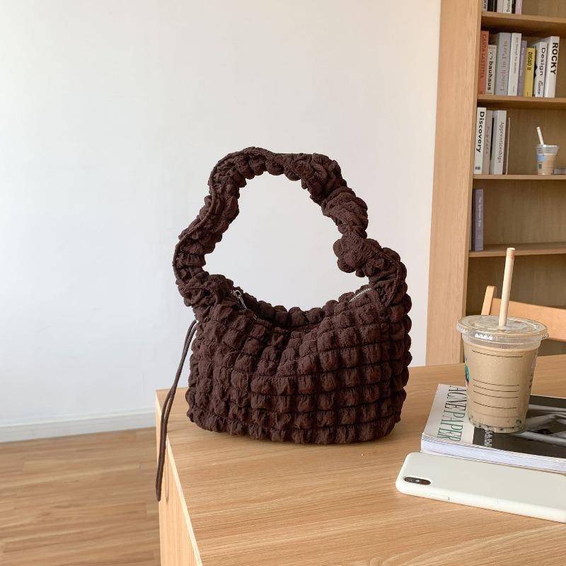 

Cloud bag bubble autumn and winter new niche retro small handbag trend new women s shoulder bag кофейный