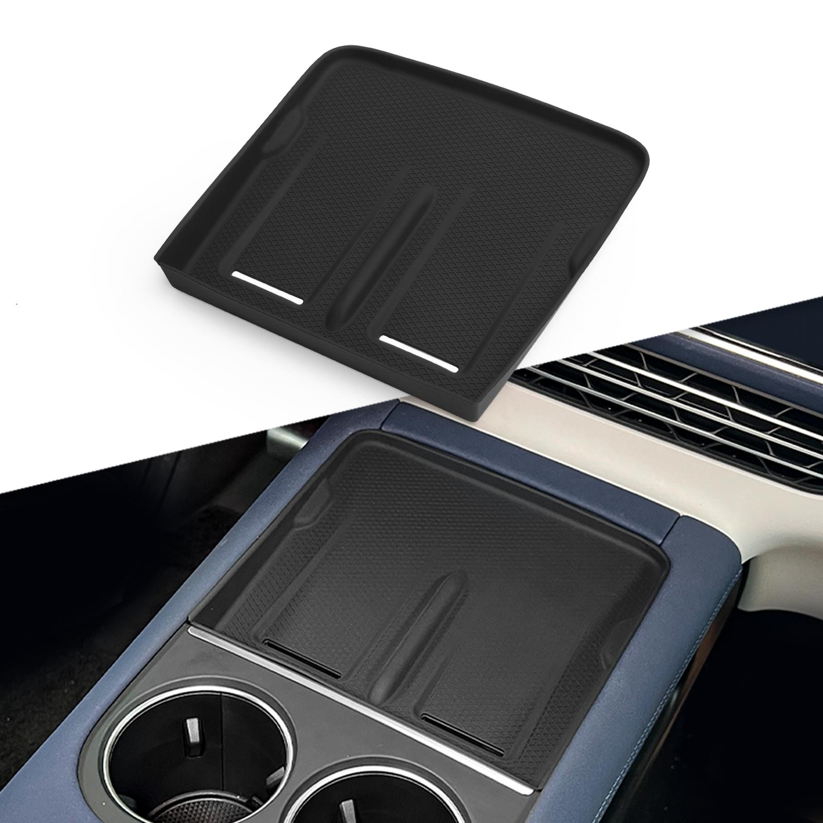 for Xpeng G6 2025 2025 Car Central Storage Box Cup Holder Dashboard Tray Interior Accessories Organizer Tidying Black