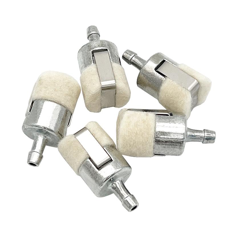 5 Pieces Wool Material Fuel Filter for Garden Machinery Chainsaw Brush Cutter