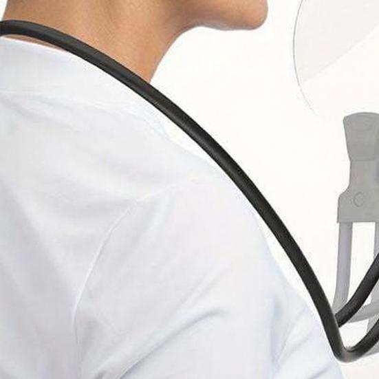 Magnifier Hands Free Magnifying Glass 5X Reading Neck Wear Flexible Gooseneck Magnifier with Detachable Lens
