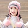 Parent-child children's hat winter cute girl princess hat autumn and winter velvet warm baby ear hat wool hat