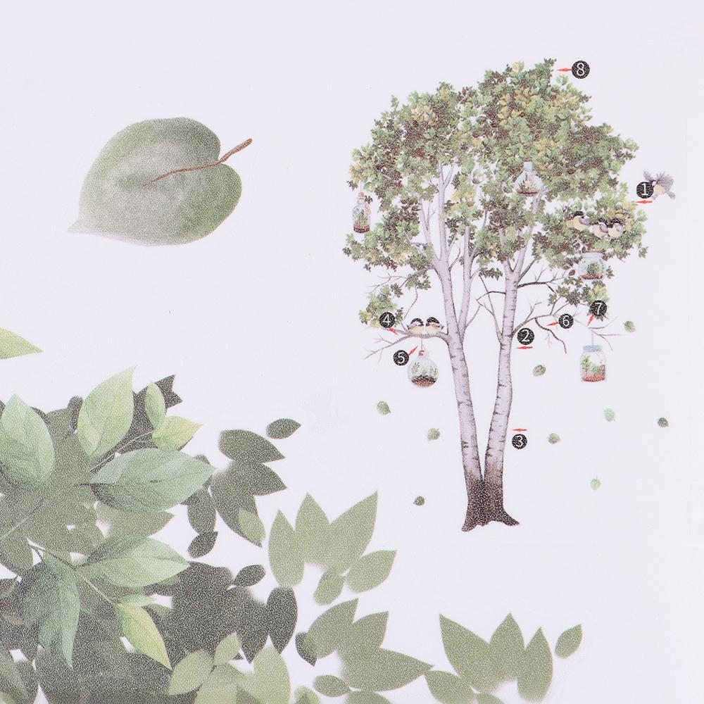 Removable Birch Tree Fresh Plant Wall Sticker PVC Background Plants Playroom Decals Decor  Bedroom