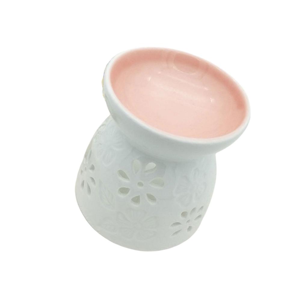 Elegant Essential Oil Burner Ceramic Incense Burner Candle Holder for Bedroom Living Room or Bathroom Ambiances