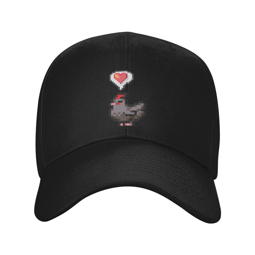 Unglückliche Hühner Stardew Valley Spiel Niedliche Cartoon Baseballkappen Herren Damen Hüte Outdoor Kappe Streetwear Baseballmütze Kappe