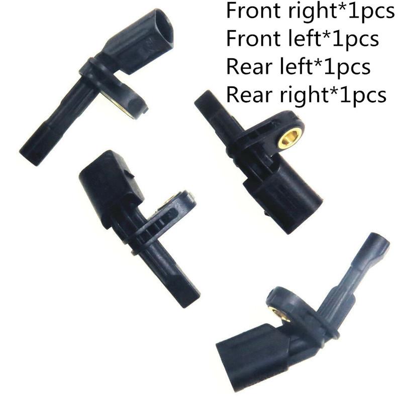 4Pcs FWD ABS Wheel Sensor Front Rear Left Right Kit For TT Q3 A3 CC Beetle Eos Golf Passat B6 Superb Alhambra