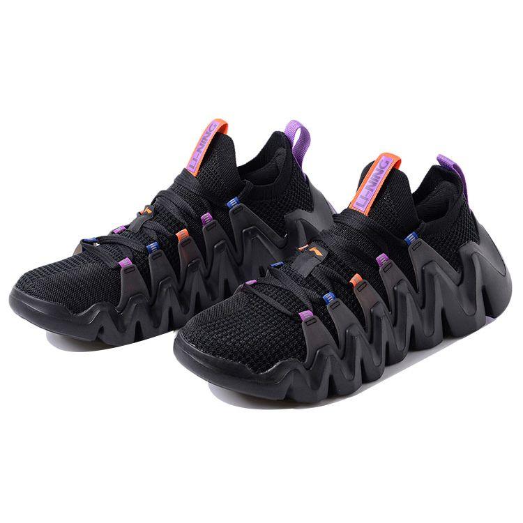 Li Ning Huan Ci Sports Versatile Trend Shock Absorption Non-Slip Wear-Resistant Support Lightweight Low-Top Running Shoes Men sneaker ARKR007-1