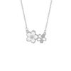 Women Sakura Mother Of Pearl Pendant Necklace Elegant Light Luxury Jewelry Gift