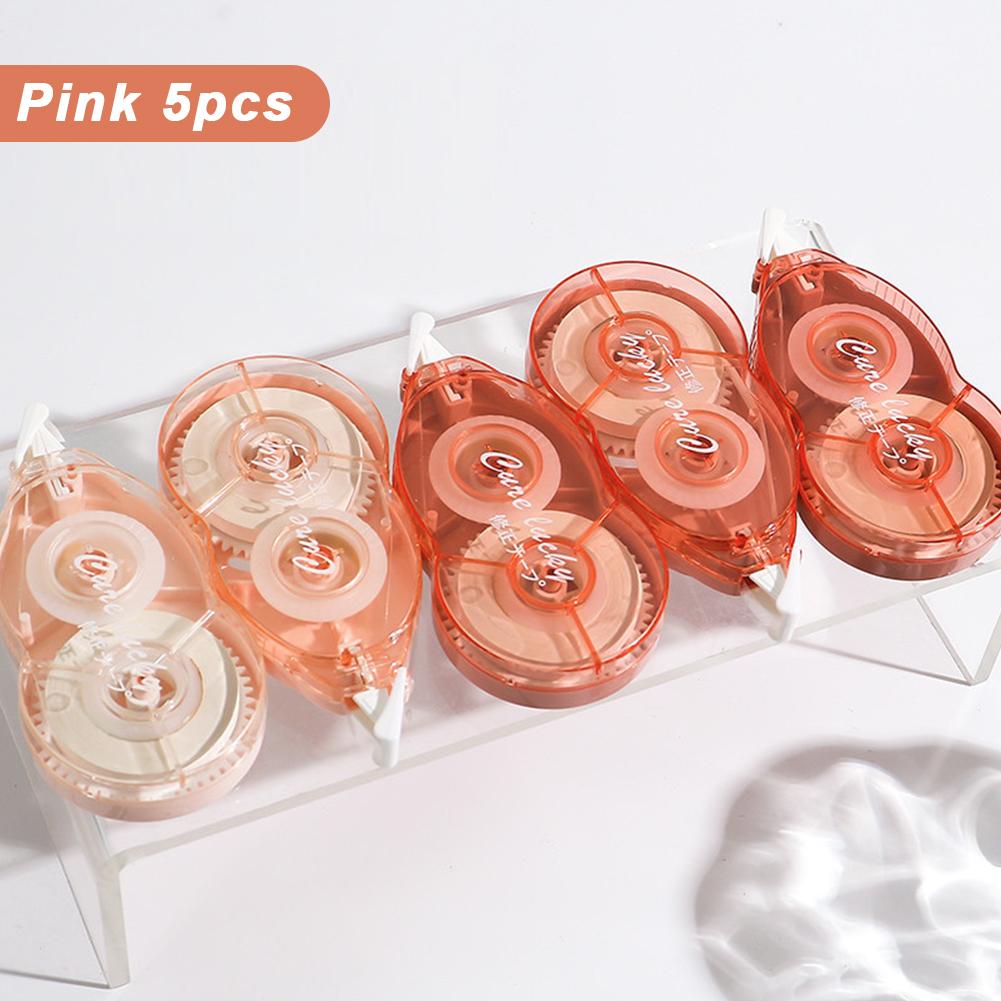 

5 шт. 40 м Большая емкость Практичная Креативная корректирующая лента Корректирующая лента Белая наклейка Учеба для студентов Офисные принадлежности розовый