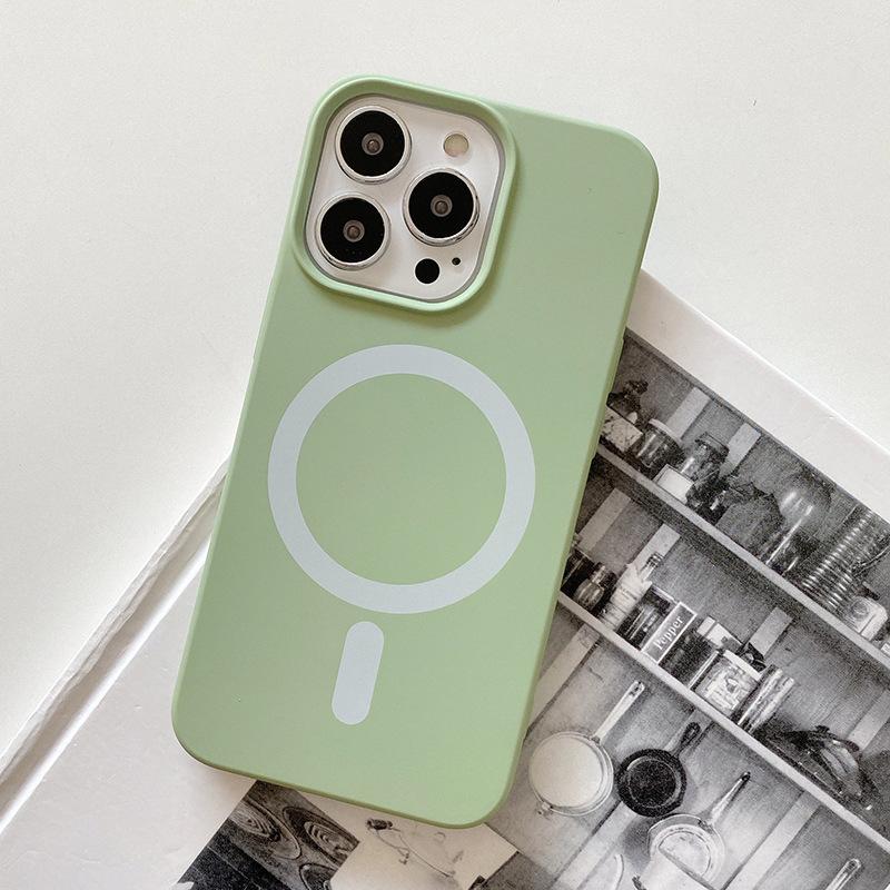 Suitable for Apple 16promax Liquid Silicone Magnetic Phone Case IP15 Imitation Original Liquid Large Hole 13 Protective Case