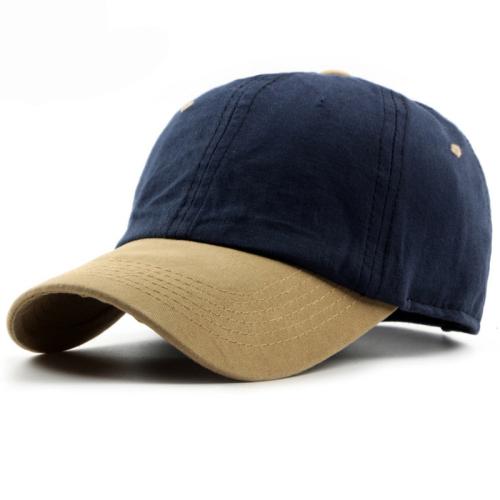 

HT1186 High Quality Cotton Canvas Plain Baseball Cap Men Women Two Tones Snapback Cap Bone Casquette Casual 6 Panels Fitted Hat темно-синього кольору