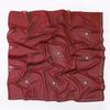 New Pearl Chiffon Daisy Rhinestone Beaded Square Scarf For Women