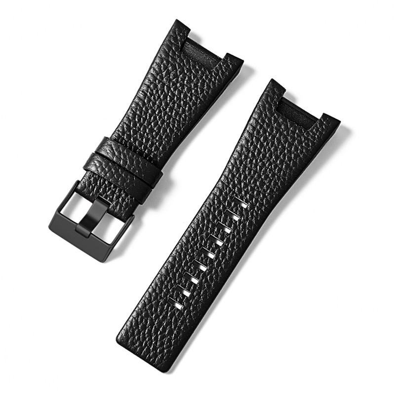 

32*17mm Genuine leather watch strap For Diesel DZ4246 DZ1273 DZ1216 Men s waterproof and sweat resistant concave large strap