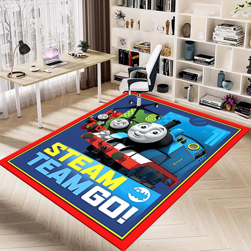 1pc Thomas Friends Thomas Way Carpet for Playroom Bedroom Living Room Sofa Home Decor,kids Game Area Rug Non-slip Floor Mat Y73045