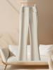 Spring 2026 Women's Casual Drapey Micro-Flare Elastic Pants