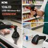 A7 Professional Handheld QR Barcode Scanner with Charging Stand Ergonomic Wireless 2D Barcode Reader for Library Book Office