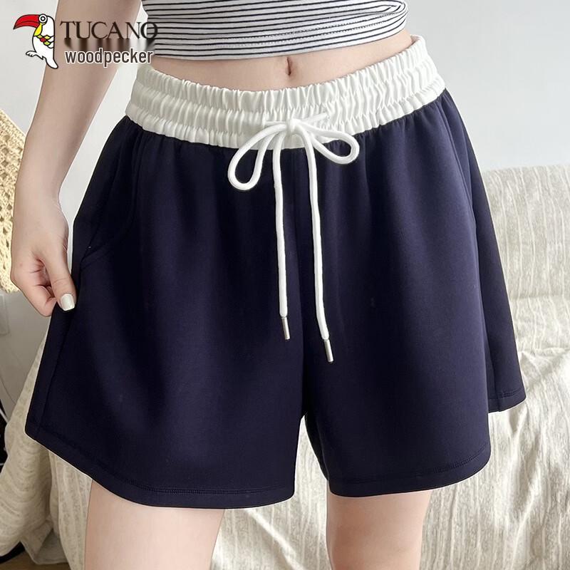 TUCANO Women s High-Waist Wide-Leg Sports Shorts M