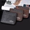 Baellerry Männer Mode RFID Schutz Kartenhalter Vintage Design Künstliche Reißverschluss Geldbörse Geld Taschen