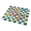 Snakes and Ladders Board Game Set 35cm Rubber Portable Board Game Set for Home Travel Picnic