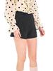 Black High-Waisted Women's A-Line Shorts - 2026 Spring/Autumn Korean Commuting Style, Versatile Slimming Outerwear.
