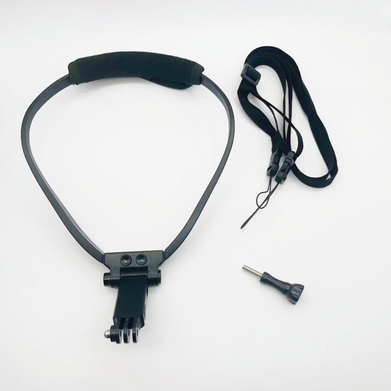 Neck Holder for Action Camera, Hands-Free Mount with Straps for Video