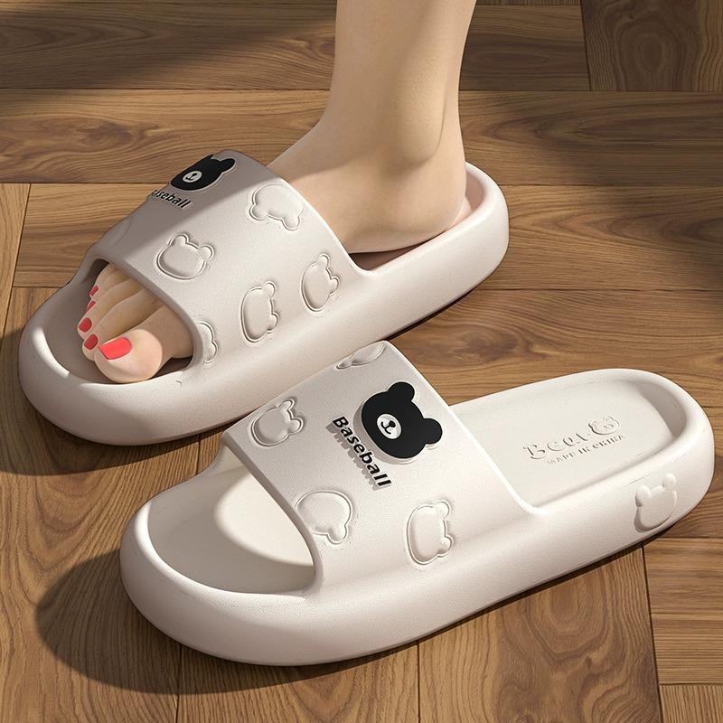New Eva Cool Slippers Men's Thick Bottom Wear-resistant Bathroom Home Home Outdoor Couple Slippers Summer