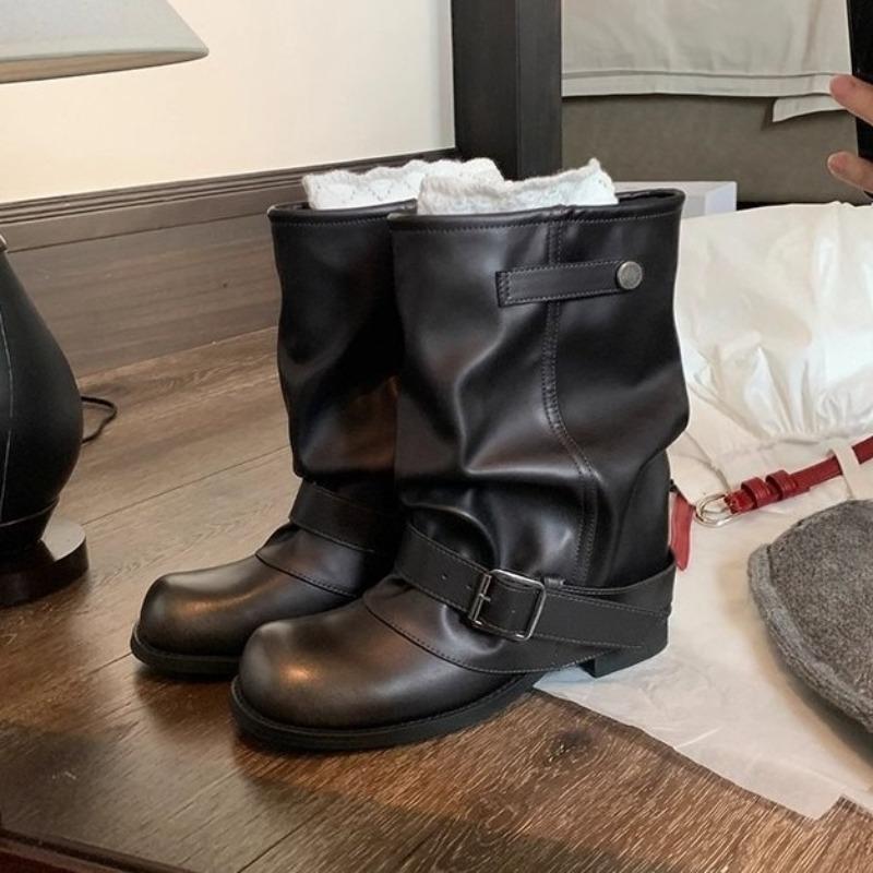 Damenschuhe, Einzelne Schuhe, Rutschfeste Schuhe, Innensohle höhenerhöhend, Dicksohlige, Klobige Stiefel