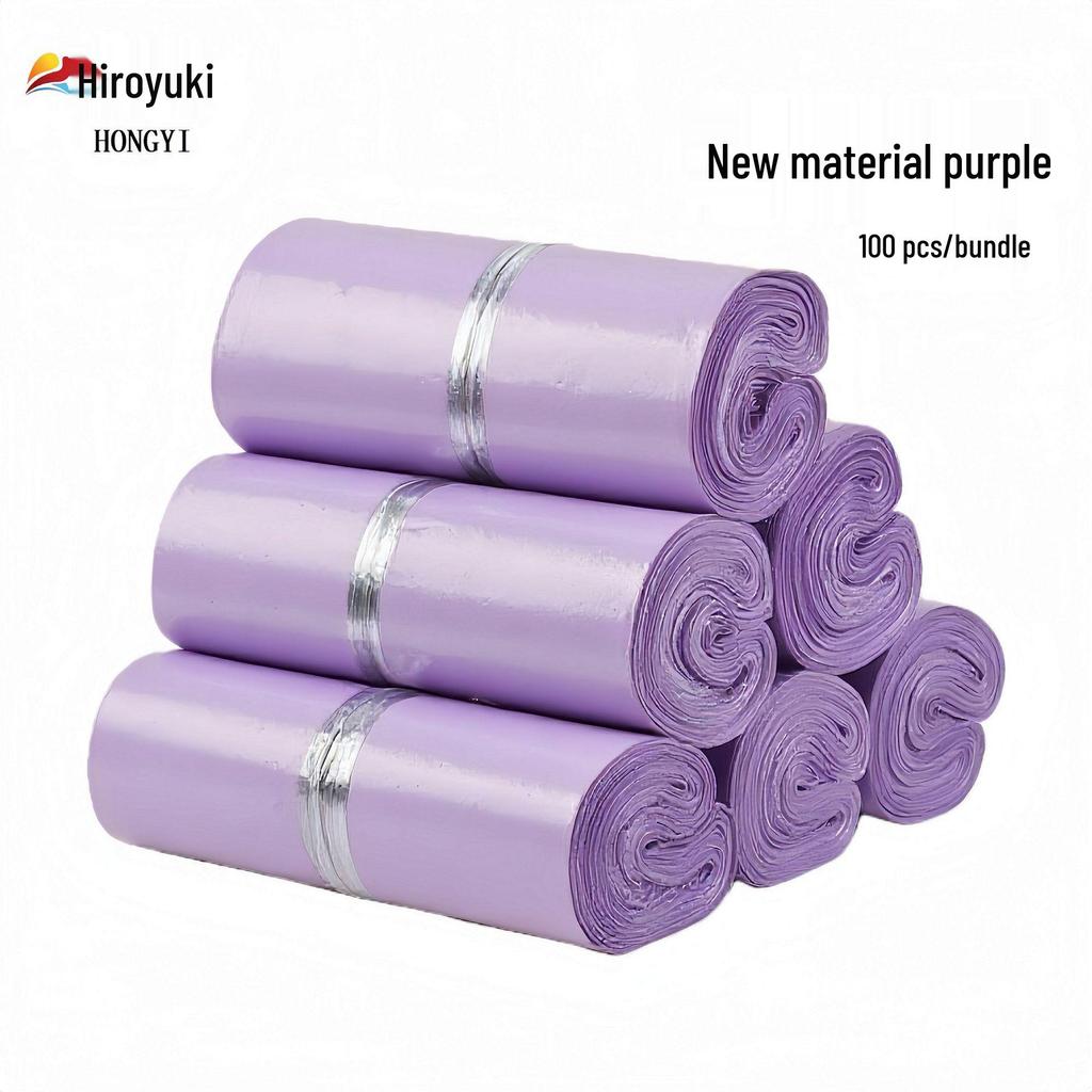 Robuster schwarzer PE-Versandbeutel & weißes Klebeband - Individueller Druck möglich