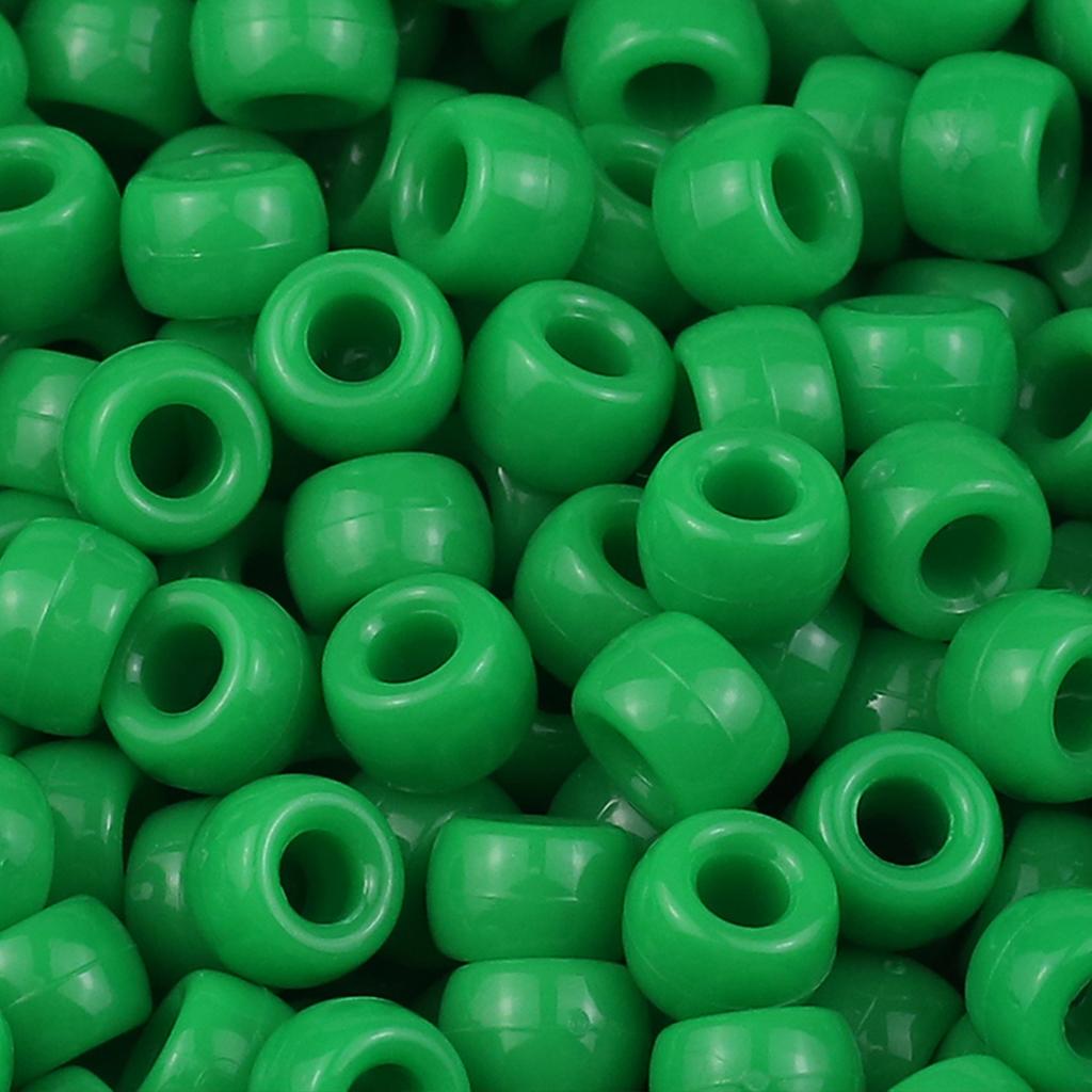 200-1200Pcs multi-colored Large Hole Pony Beads Plastic Beads For Bracelets Making DIY Crafts Jewelry Key Chains And Decorations