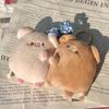 1 Paar Plüsch-Magnetisches Partner-Schwein Schlüsselanhänger Niedliches Plüschtier Kawaii-Mädchen Weihnachtsgeschenk Personalisierter Magnet Rucksackanhänger