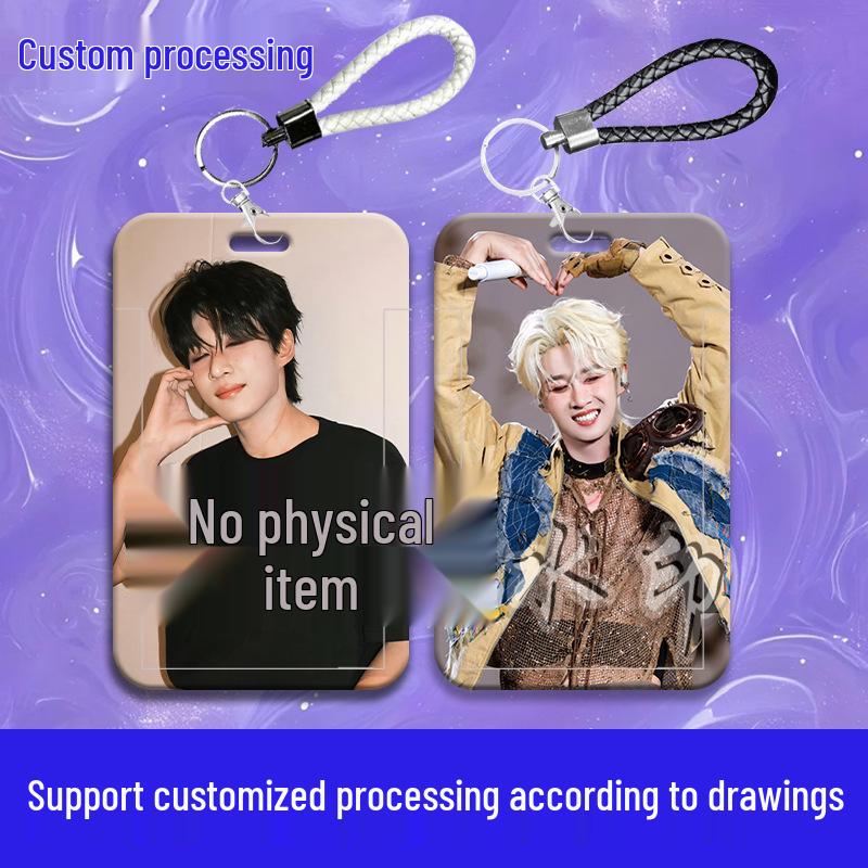 Zhuo Yuan Schiebe-Kartenhalter: Schützt Campus-, Essens-, Zugangs- und Buskarten mit Schlüsselband